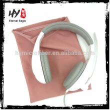 Cheap customized microfiber small headphone drawstring pouch